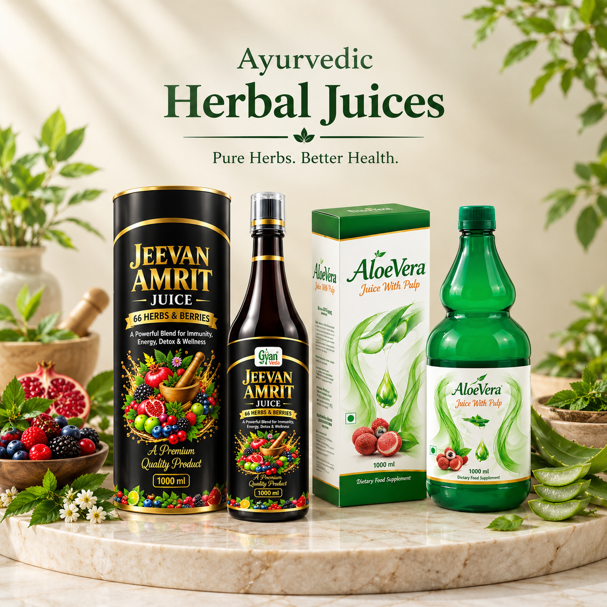 Ayurvedic Herbal juice collection main image 