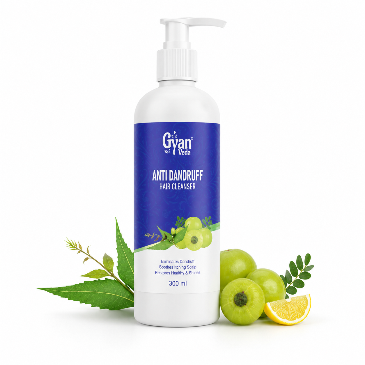 Anti Dandruff Hair Cleanser with Neem & Amla - Gyanveda