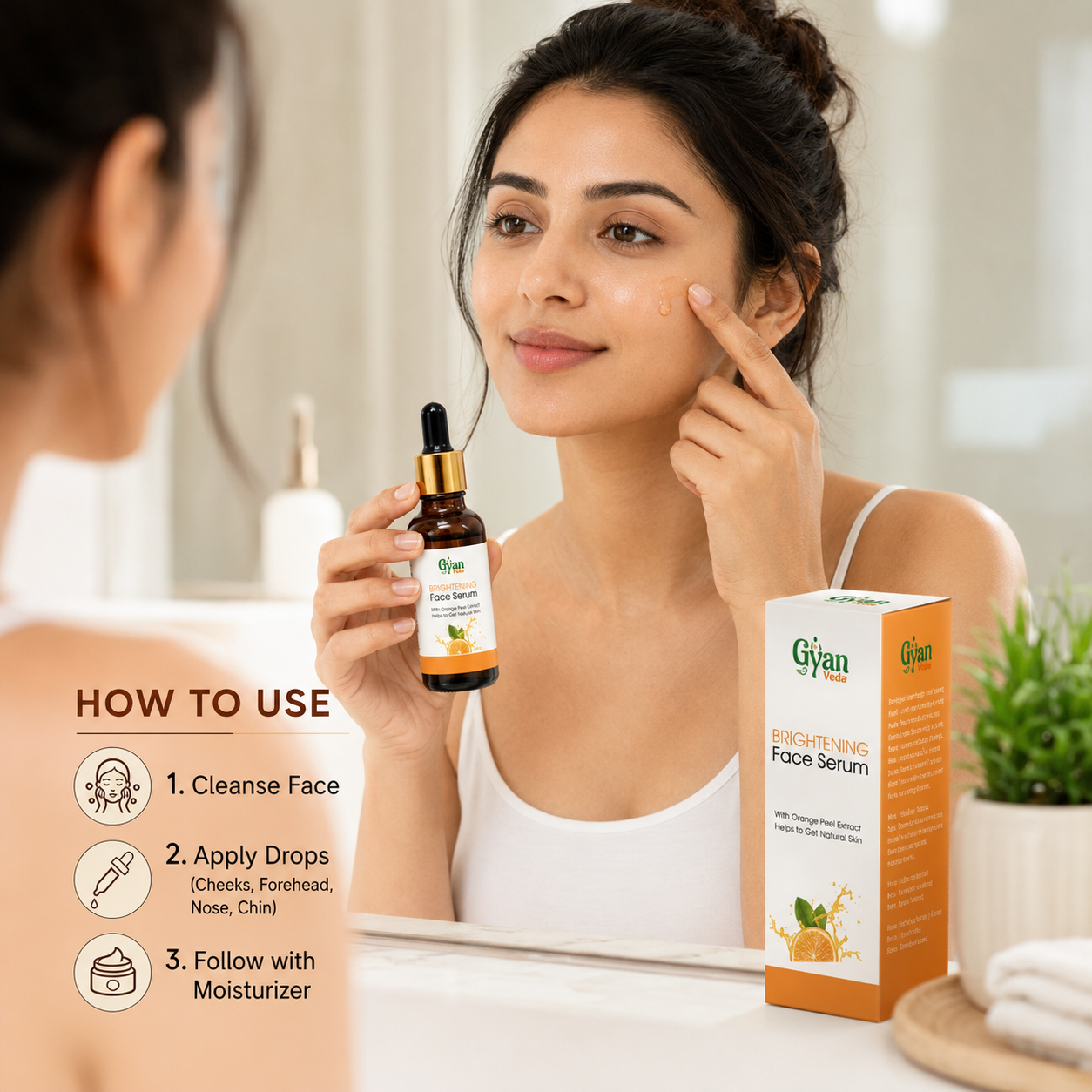 Brightening Face Serum | Hydrating Facial Serum | Gyanveda