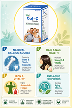 Cal-C Capsules – Natural Calcium & Bone Strength Supplement