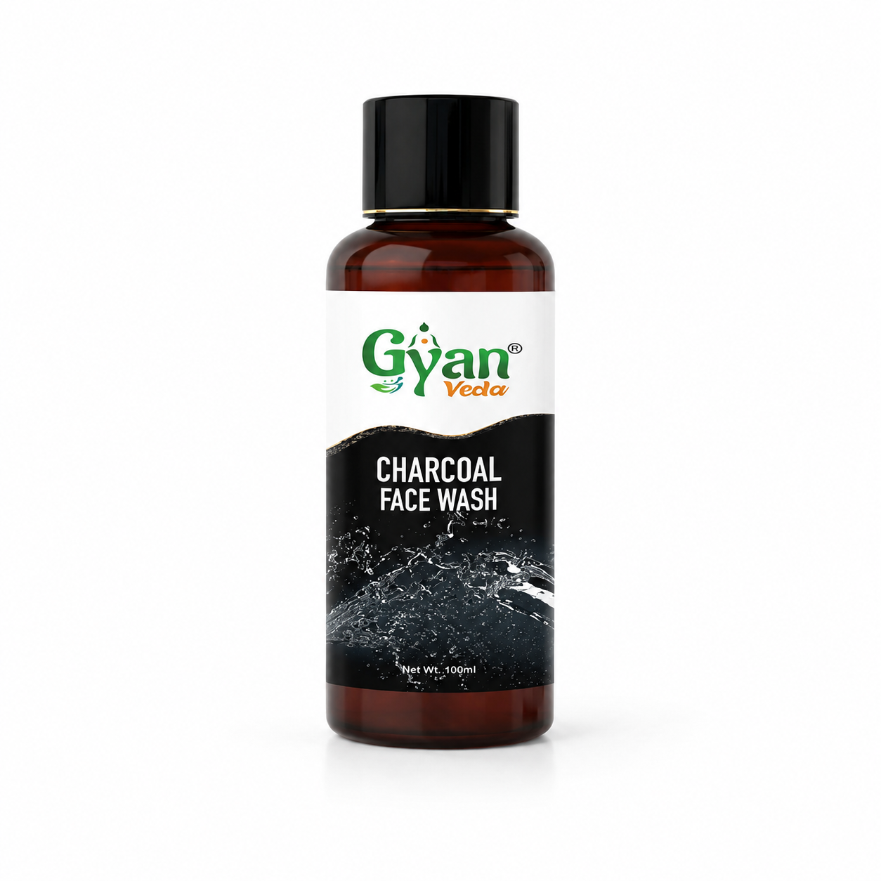 Activated Charcoal, Aloe Vera & Honey Cleanser Face Wash - Gyanveda