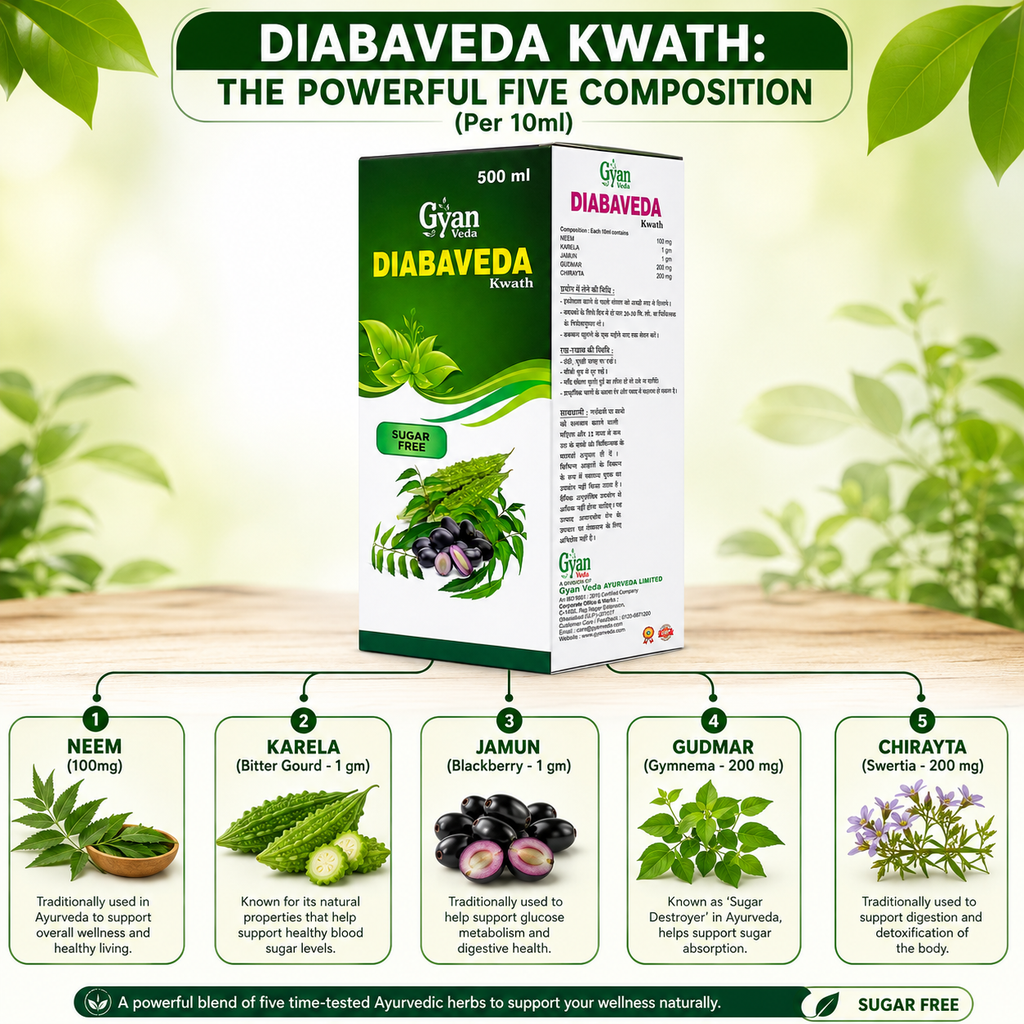Diabaveda Kwath - Ayurvedic Herbal Blood Sugar Support