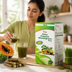 Giloy, Papaya & Wheatgrass Herbal Juice | GPW Juice - Gyanveda