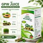 Giloy, Papaya & Wheatgrass Herbal Juice | GPW Juice - Gyanveda
