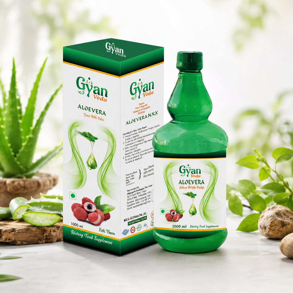 Pure Aloe Vera Juice with Panch Tulsi & Saunf (1000 ml)