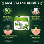 Neem Bath Soap 75g Ayurvedic Herbal Cleansing | Gyanveda