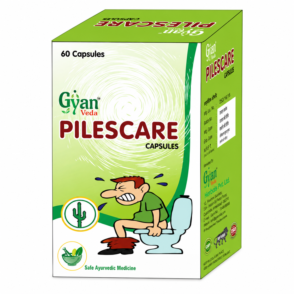 Piles Care Capsules - Ayurvedic Relief for Hemorrhoids & Fissures