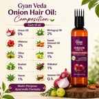Herbal Onion Hair Oil - Hair Growth & Anti-Hairfall Oil