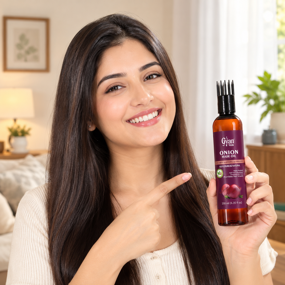 Herbal Onion Hair Oil - Hair Growth & Anti-Hairfall Oil